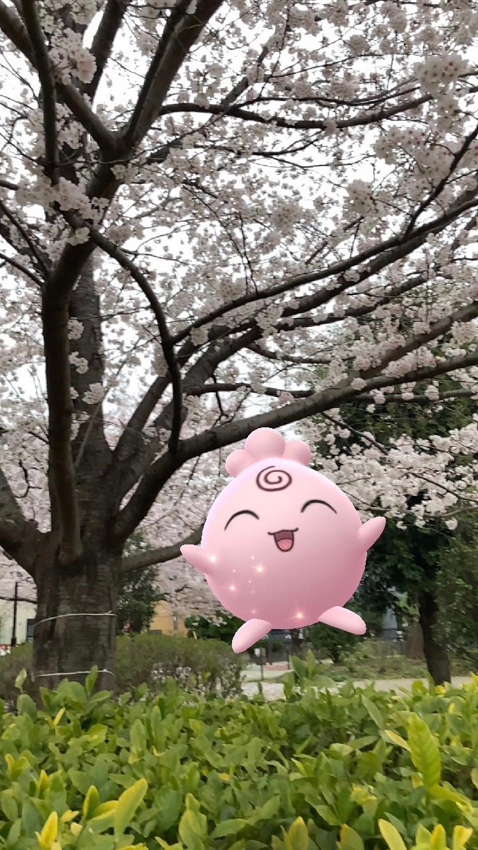 ポケモンgo 春は一瞬で過ぎてしまいます 桜が散る前にポケモン達と記念ar撮影 Game Apps