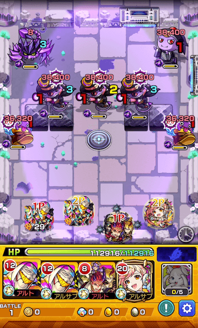 モンスト試練の門3ステージ1