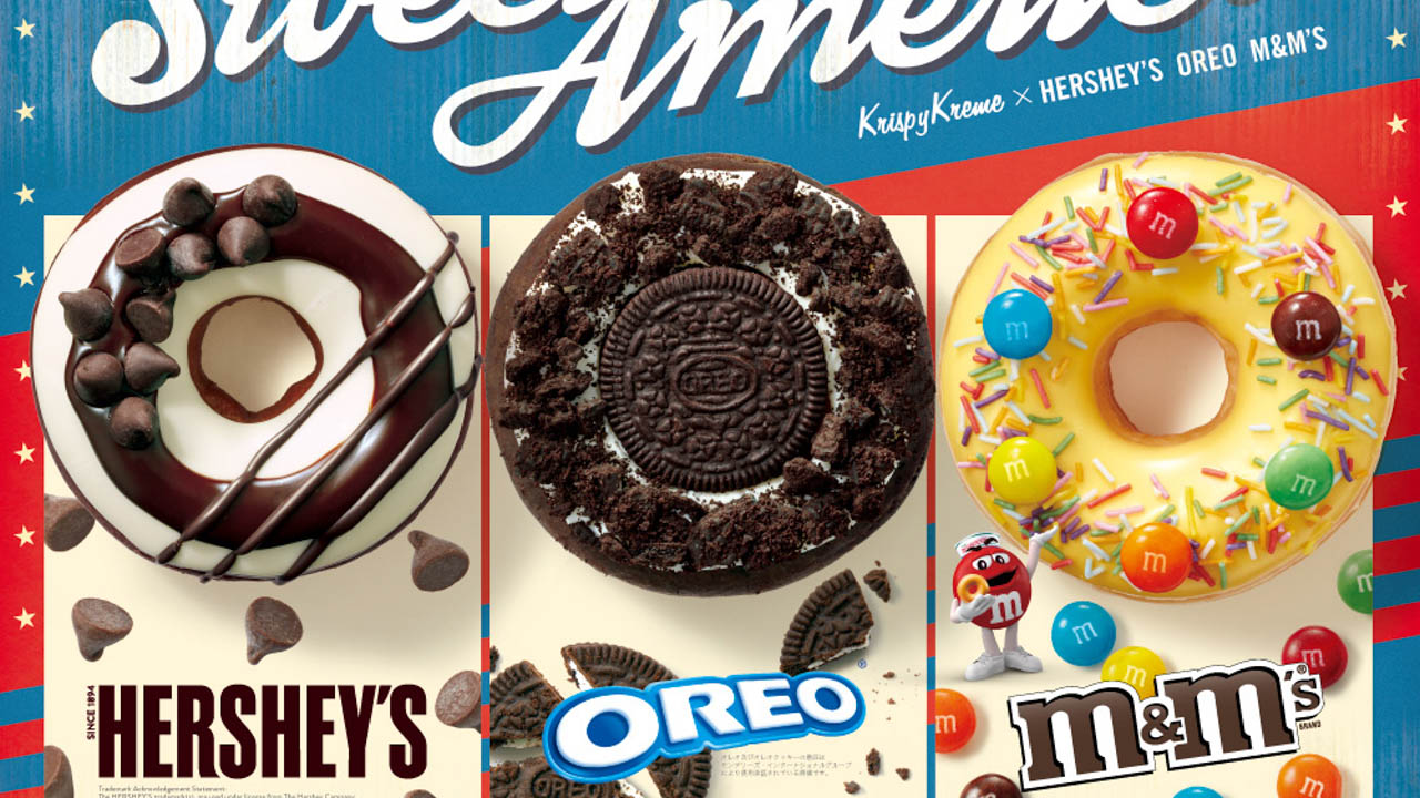 「HERSHEY’S」「OREO」「M＆M’S」のコラボドーナツがかわいいっ!! クリスピー・クリーム・ドーナツ『SweetAmerica2022』4/27から