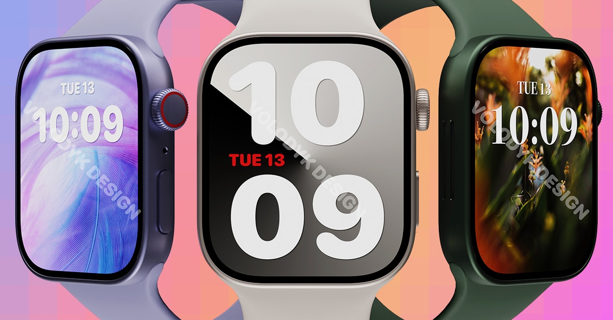 新型「Apple Watch Series 8」は大画面＆フラットなデザインに、リークを基にした予測CGが登場