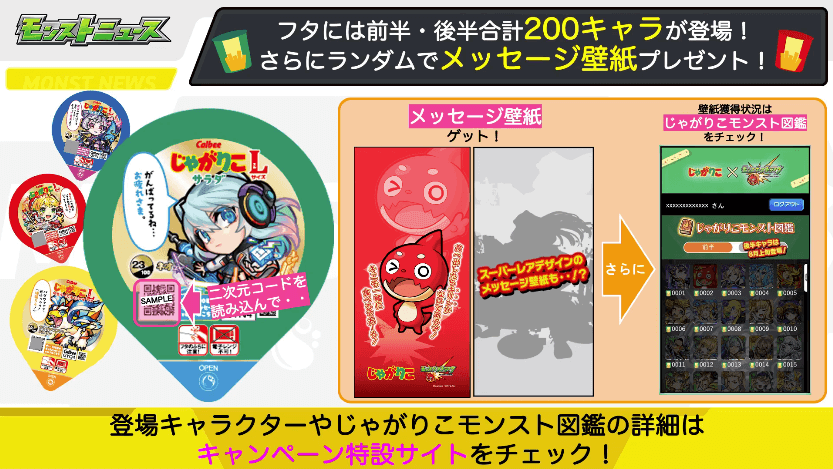 34フタには前半・後半合計200キャラが登場