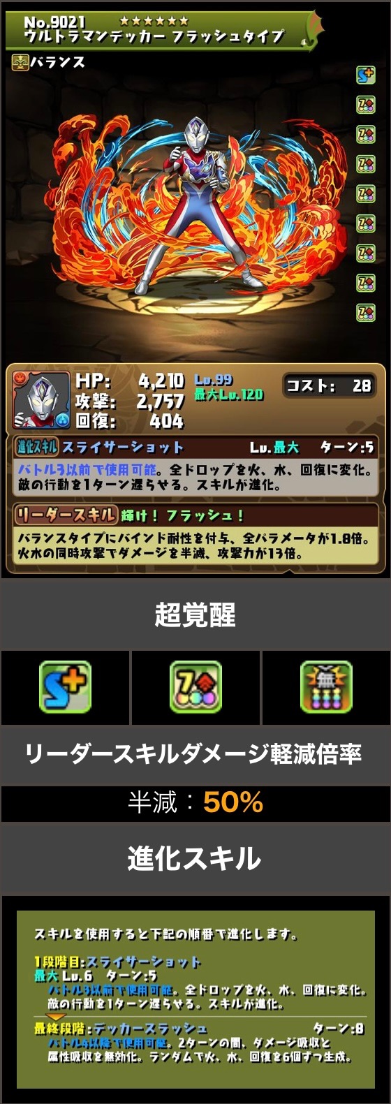 パズドラ ウルトラマン 6新キャラ 性能公開 前代未聞の最強スキルで必須となるキャラが登場 Game Apps