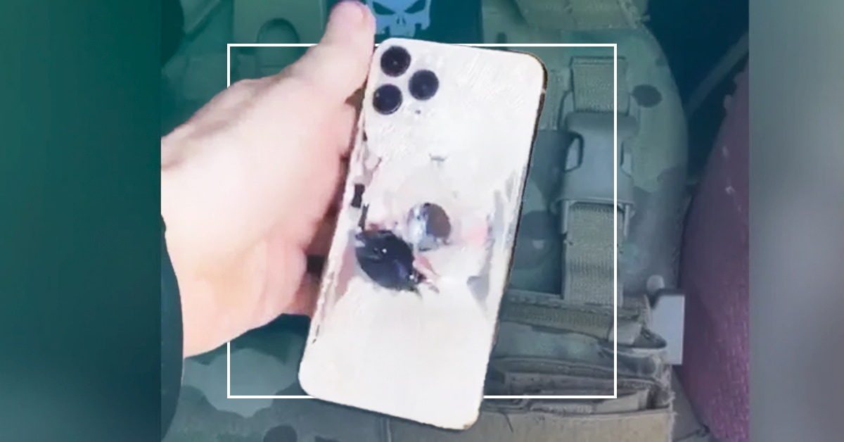 iPhoneが銃弾を止め「ウクライナ人兵士の命を救った」という動画は本当なのか？