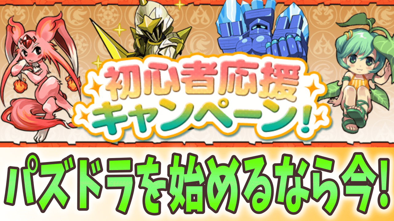 【パズドラ】ワンピースコラボとともにパズドラを始めよう! 『初心者応援キャンペーン！』開催!