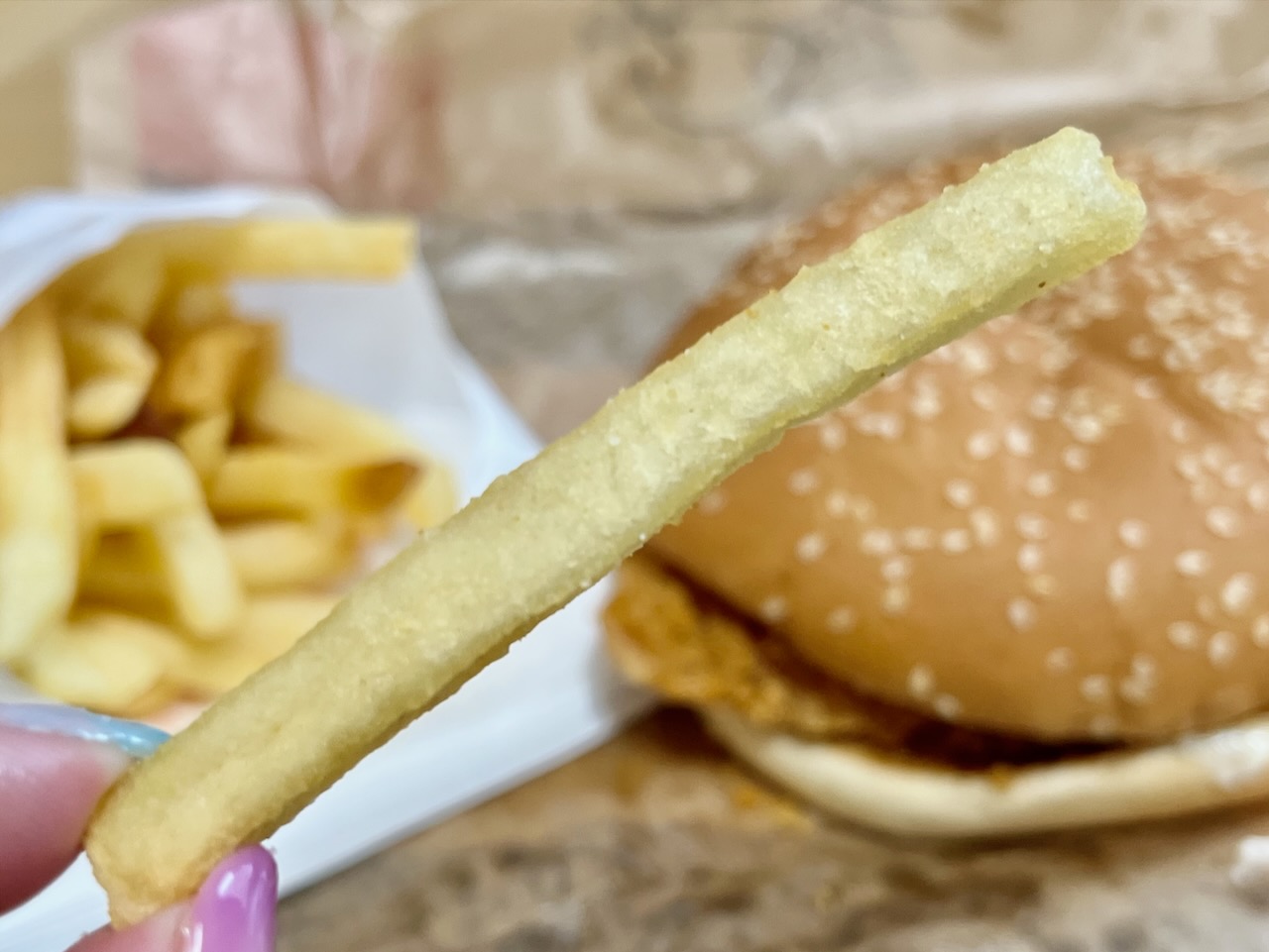 さすがに デカすぎん ビッグチキンフィレ 590円がボリューム満点 しかも今ならポテト半額も バーガーキング Game Apps