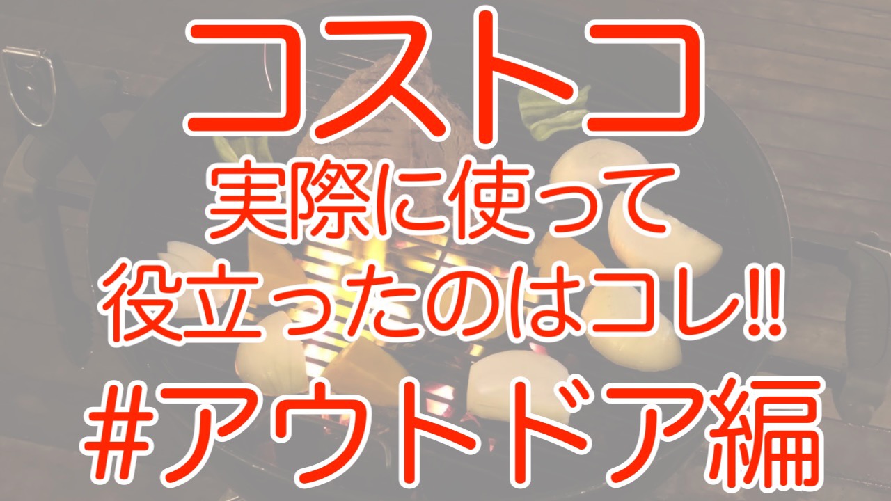 【22.08更新】コストコ「アウトドア」で役立ったオススメ商品はコレ!!