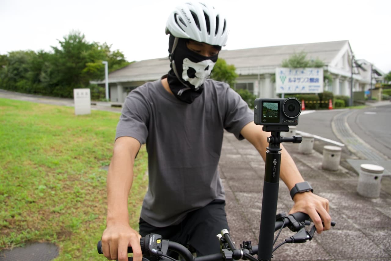 DJI ACTION 3をe-Bikeに装着