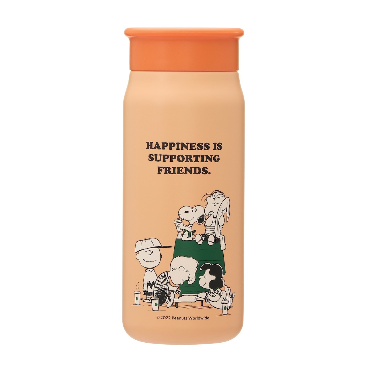 ステンレスミニボトル PEANUTS 355ml オレンジ/イエロー