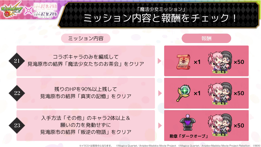 18ミッションの内容と報酬をチェック