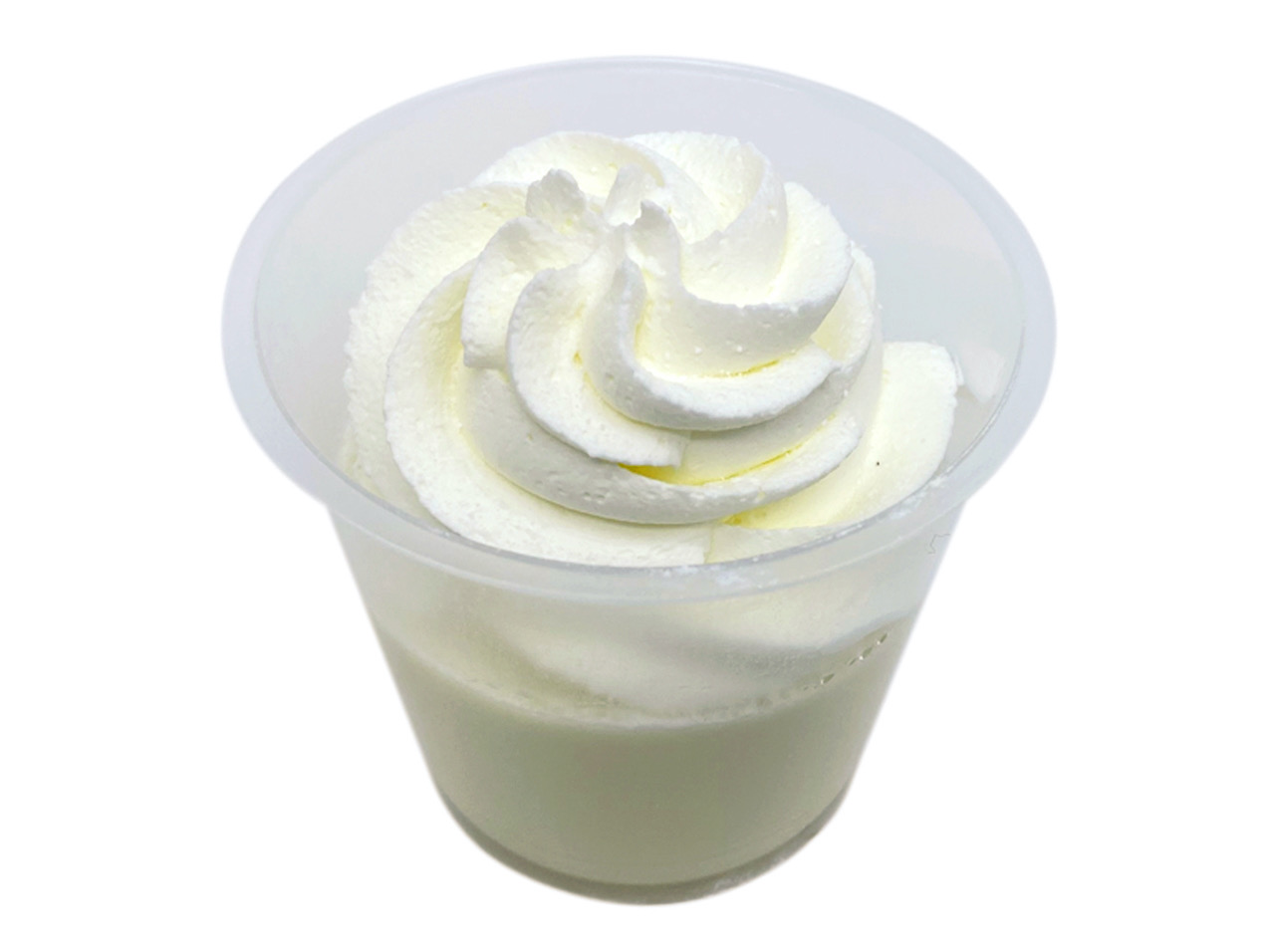 とろける食感のコクのあるミルクプリンです。ミルクプリンの上にカラメルソースを重ね、ホイップクリームを絞った飽きのこない仕立てです。
