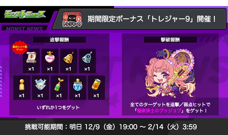 おさらい:トレジャー9も開催