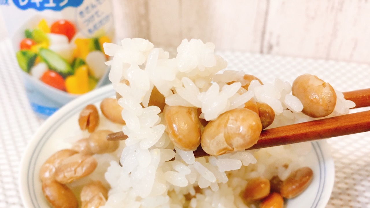 【レシピ】節分の豆が残ったら「浅漬けの素」と一緒に炊飯してみて!! 豆の香ばしさ引き立つ絶品メシ爆誕♪