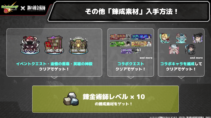 46その他の「錬成素材」入手方法