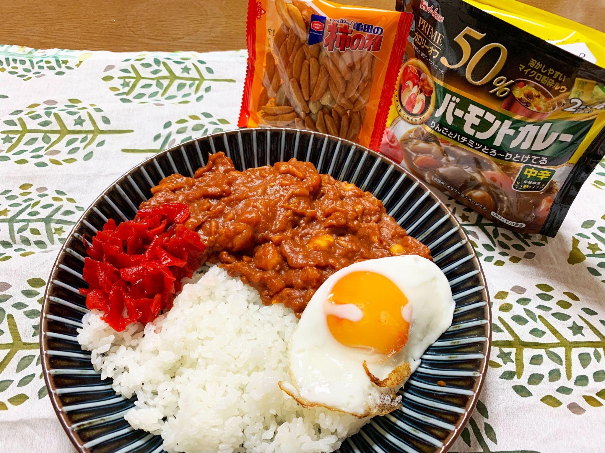 【バカうま】柿の種カレーライス爆誕！定番おつまみの新たな顔を見て胸がトゥンクした
