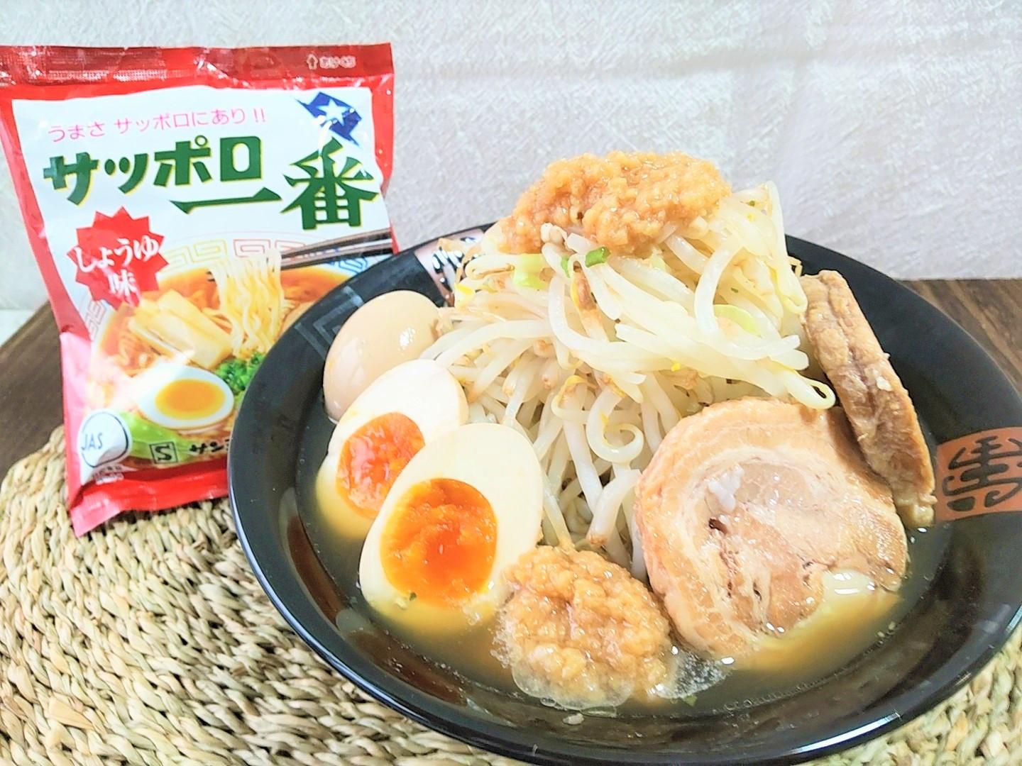 サッポロ一番で二郎風ラーメン作ってみた！ラーメン二郎に憧れる主婦、人生初二郎の味わいは…！？
