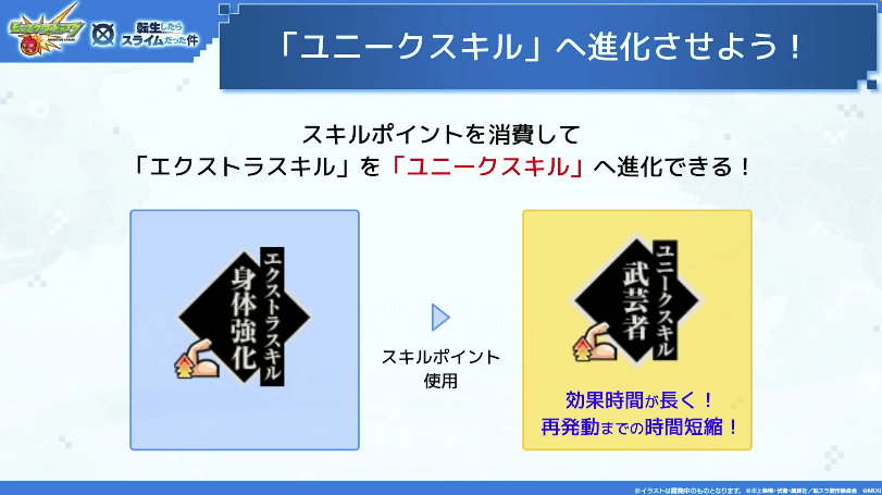 ３０エクストラスキルは「ユニークスキル」へ進化可能