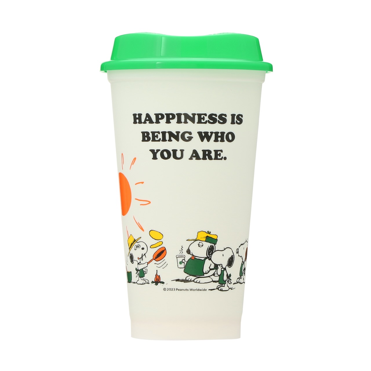 リユーザブルカップ オフホワイト PEANUTS Snoopy Brothers 473ml