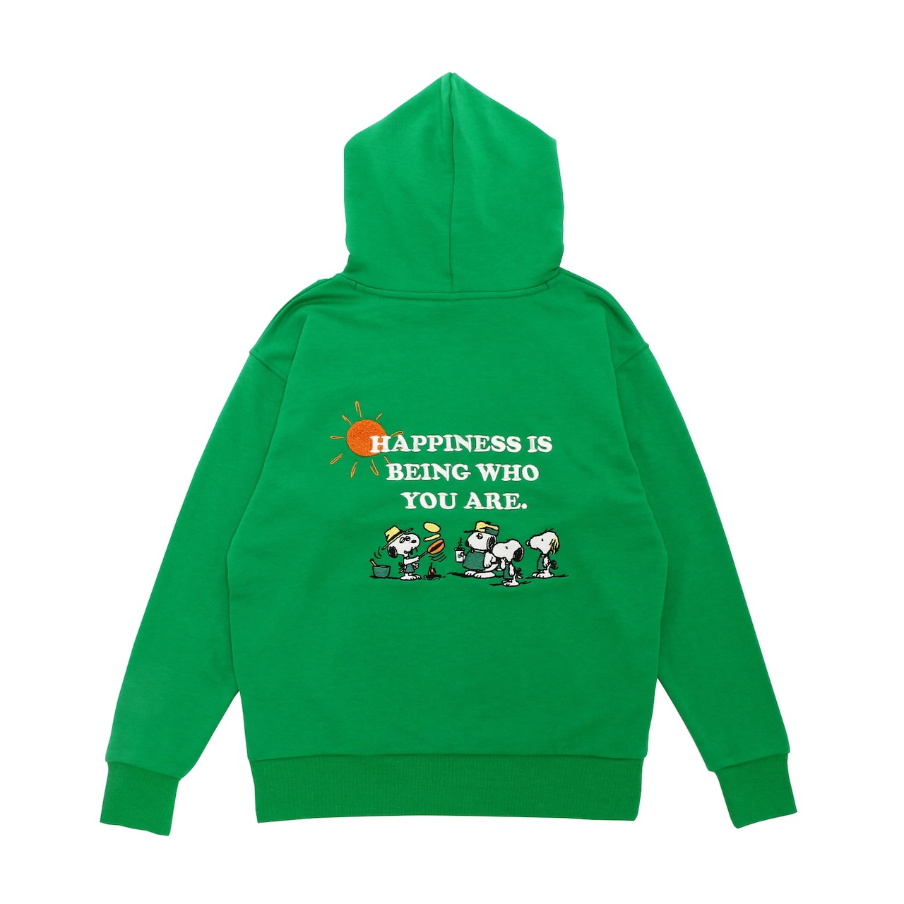 オーバーサイズパーカー グリーンPEANUTS Snoopy Brothers S-M / L-XL