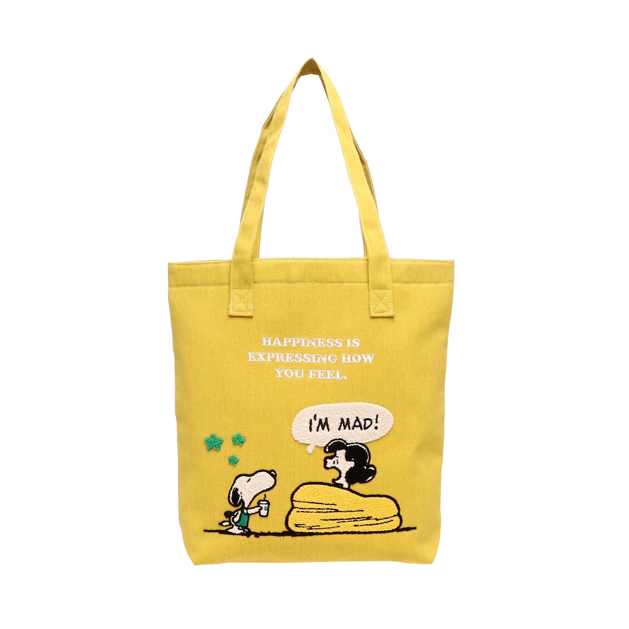 トートバッグ イエロー PEANUTS Lucy