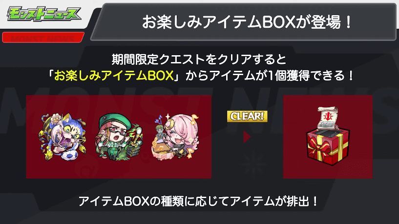 １９お楽しみアイテムBOXが登場