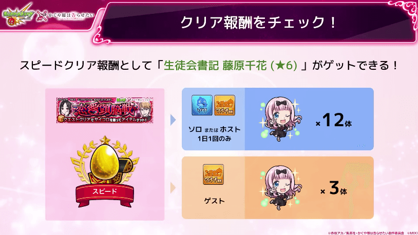 21クリア報酬の詳細はこちら