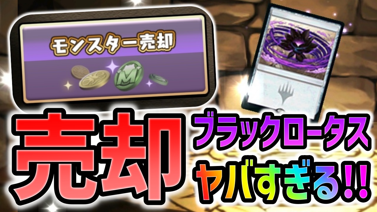 【パズドラ】ブラックロータスを売却するとヤバい結果に…