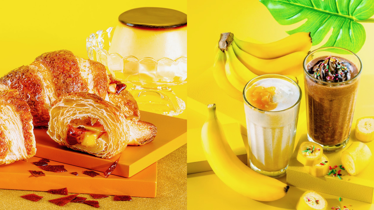 チョコクロとスムージーでプリンアラモード!? プリンとバナナがテーマの3商品が4/21新登場 #サンマルクカフェ
