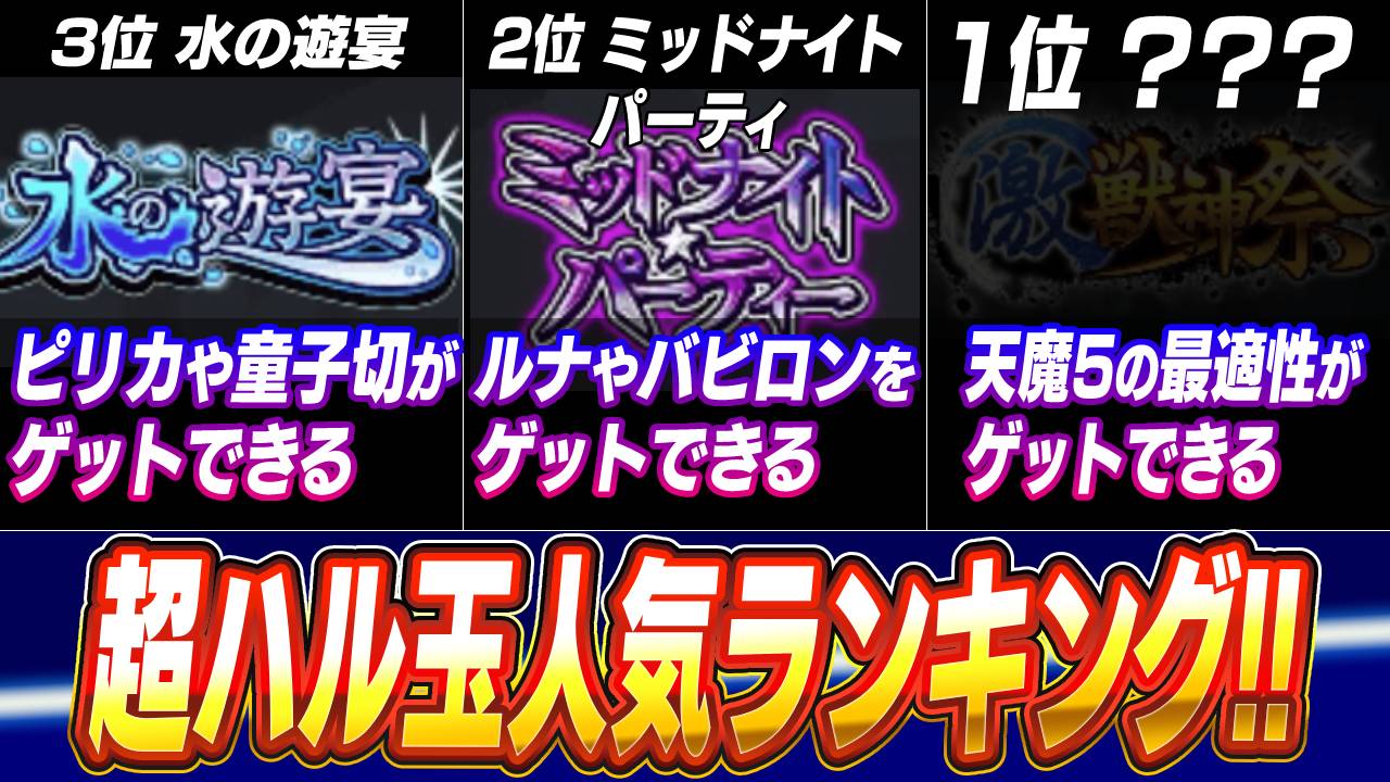 【モンスト】超ハル玉(春玉)人気ランキング！みんなが引くガチャが判明！