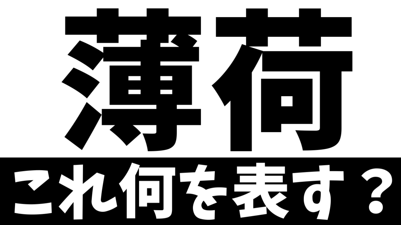 【難読漢字】「薄荷」これ何を表す？何て名前の食べ物？