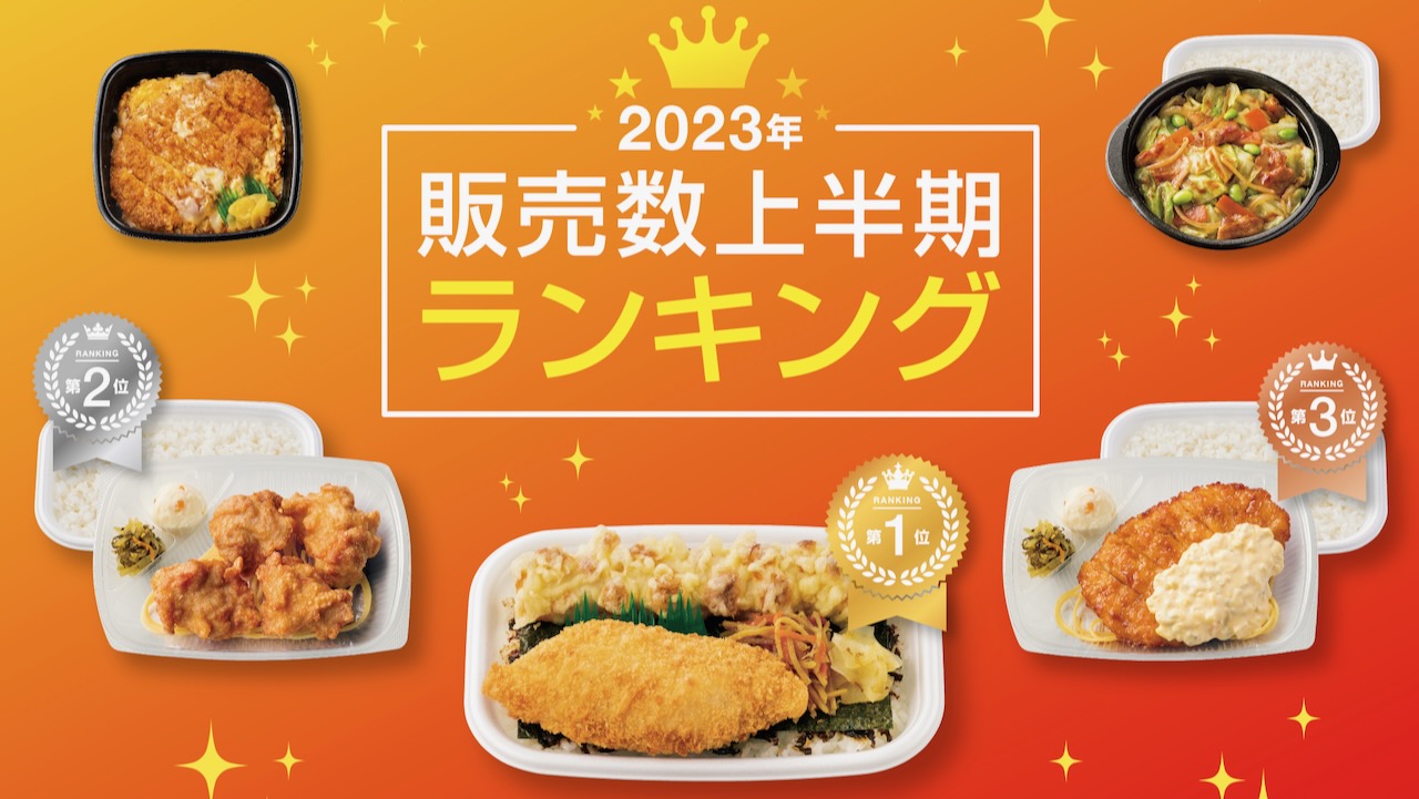 ほっともっと『2023年上半期販売数ランキング』発表！ 夏のビーフフェアも熱いっ!!