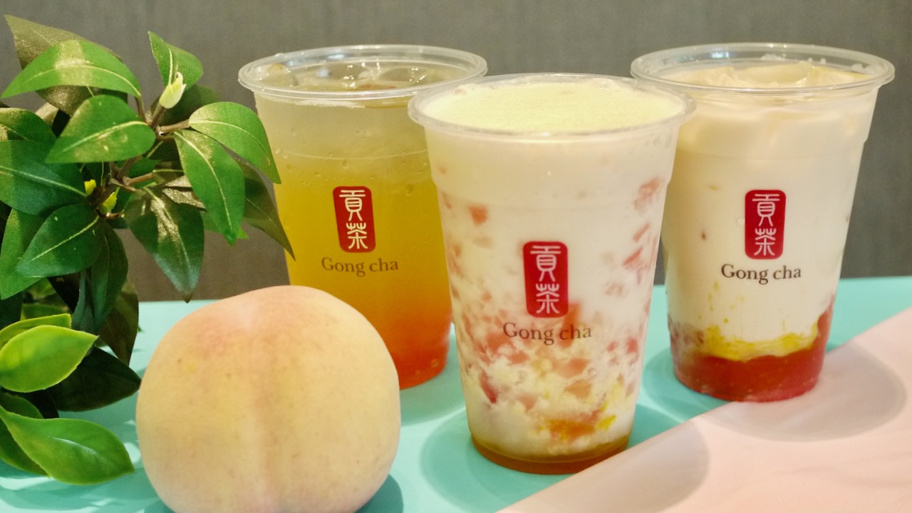 ゴンチャの「桃」明日から楽しめる! “ぎゅぎゅっとピーチ”シリーズ先行試飲レポ♪