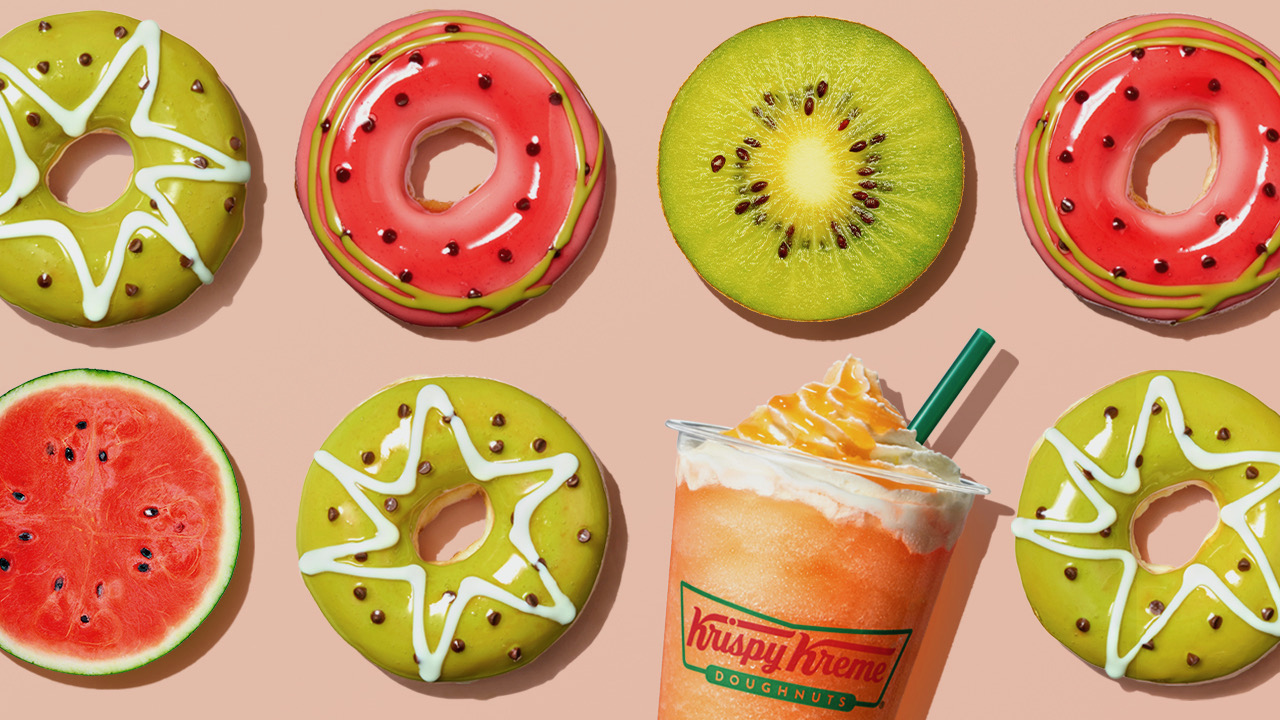 爽やかなフルーツドーナツ2種と贅沢メロンのフローズンドリンク7/19より登場! #クリスピークリームドーナツ