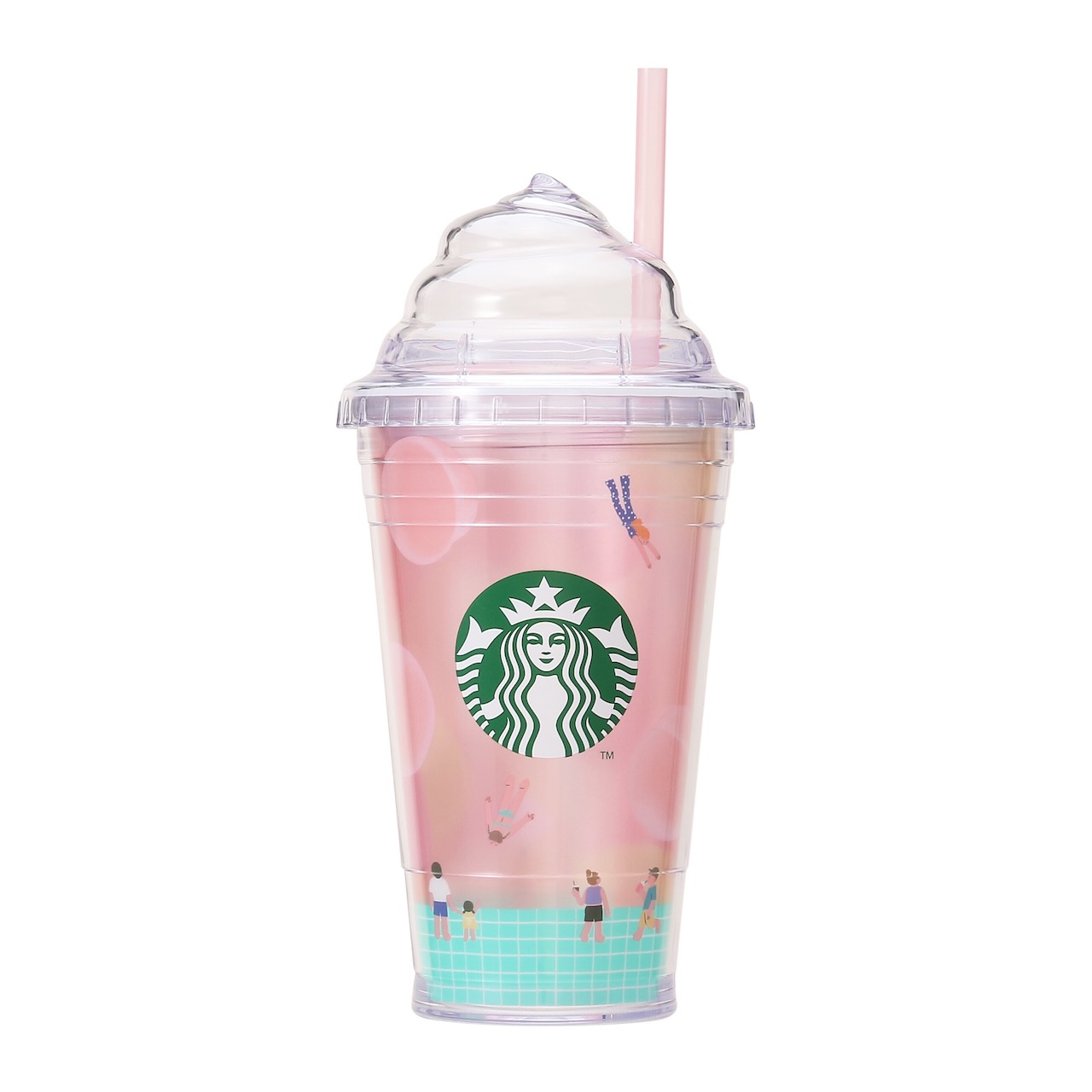 ホイップリッドコールドカップタンブラー ピーチフルパラダイス473ml