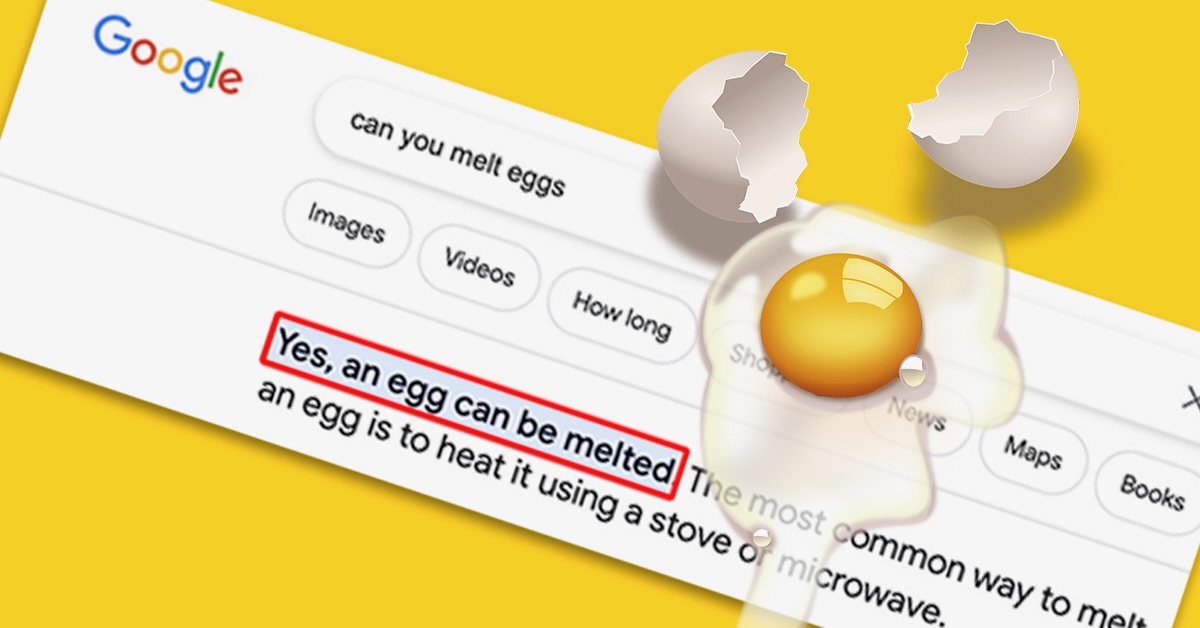 卵を加熱すると「溶けます」Google検索のミスが〝笑えない〟ワケ