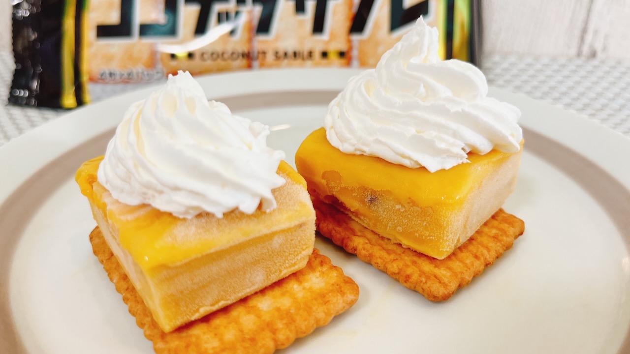 【レシピ】セブン「まるで紅はるか」をクッキーサンドにアレンジ!! ＋ホイップで罪深さマシマシうますぎる!!
