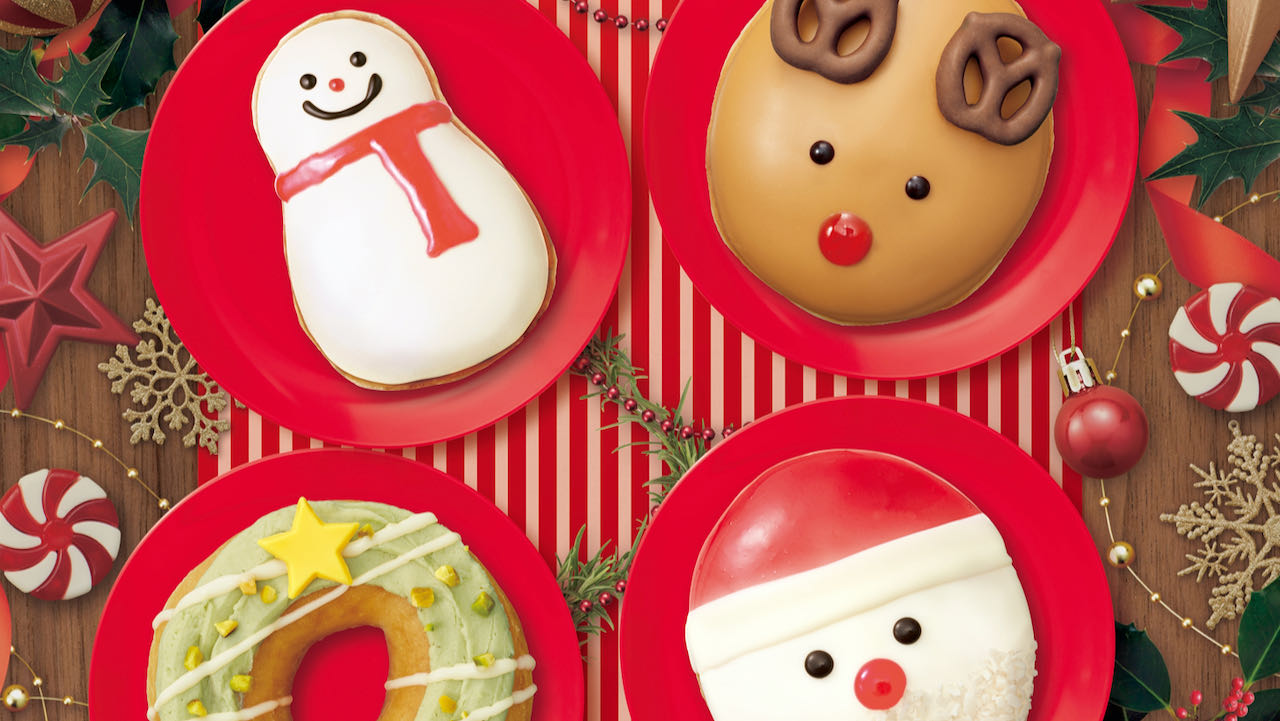 サンタ・トナカイ・スノーマンが大集合!   #クリスピークリームドーナツ  11/22より