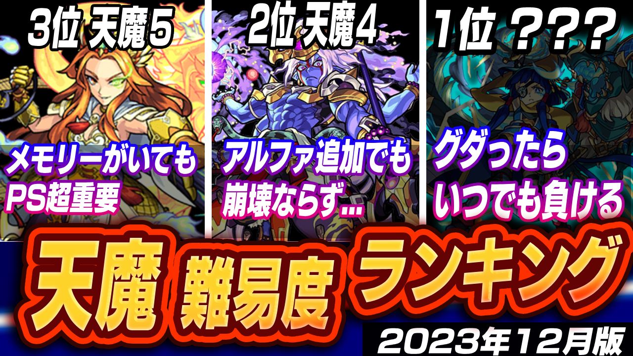 【モンスト】この階層いつまで難しいままなんだよ…。「天魔の孤城」難易度ランキング【2023年12月版】