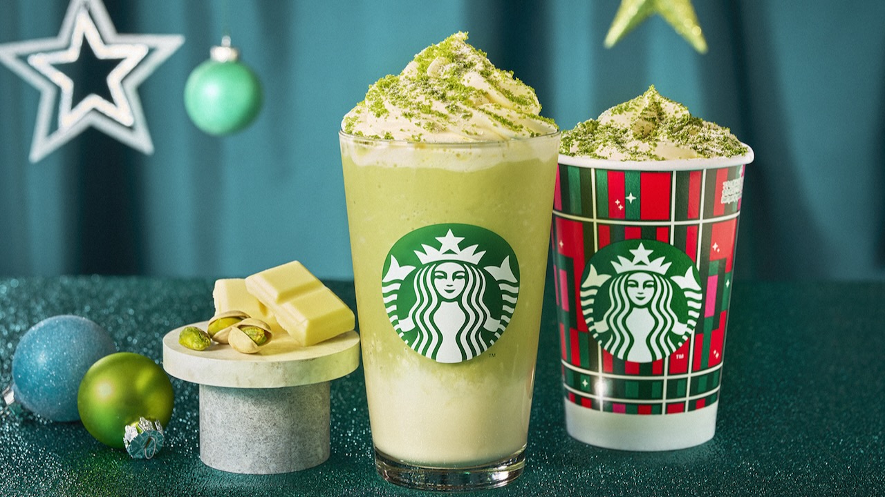 【スタバ新作】ホリデー2弾は #メルティホワイトピスタチオフラペチーノ 11/29発売!