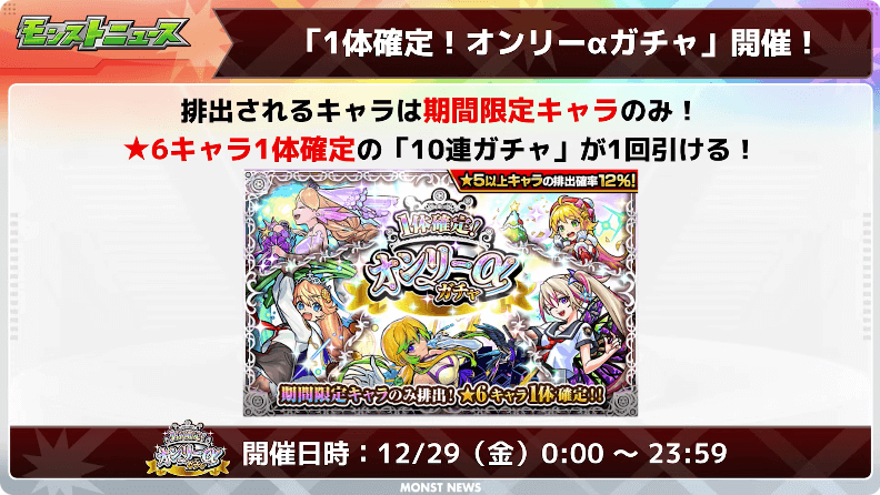 131体確定!オンリーαガチャ