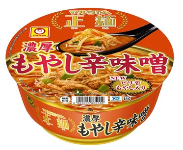 マルちゃん　マルちゃん正麺　カップ　濃厚もやし辛味噌