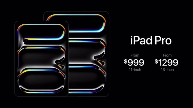 アップル新型iPad Proは来週発売。価格は11インチが999ドル、13インチが1299ドルから