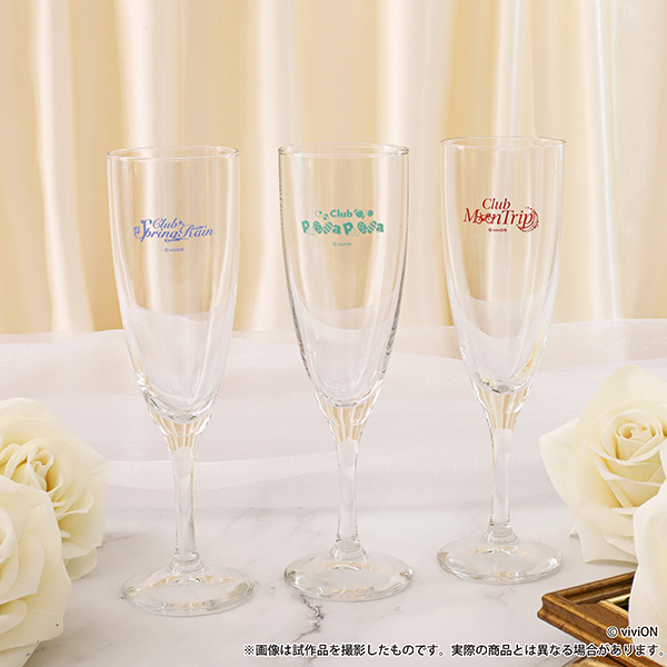VTuberグループ『あおぎり高校』のシャンパングラスが受注生産で登場。特別ブロマイド付き！　受付は5月25日まで