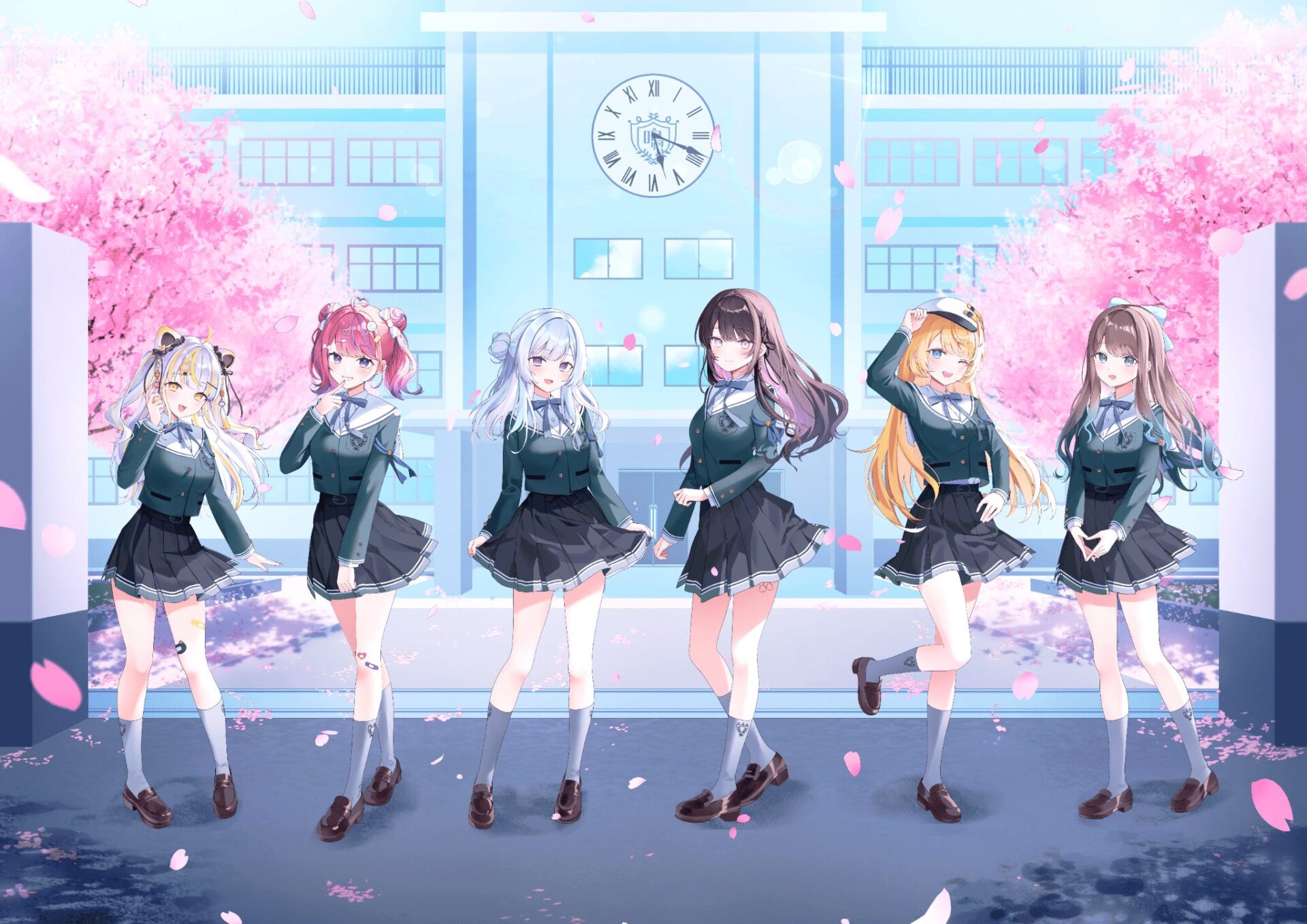 VTuberグループ『ぱらすと！』デビュー1周年記念グッズが登場！　制服姿の描き下ろし