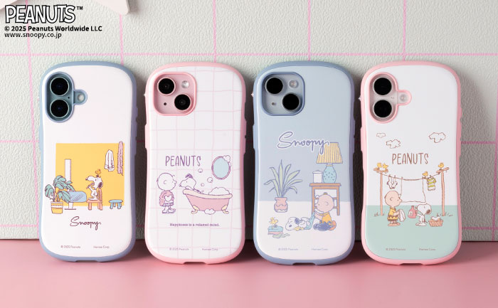 スヌーピーのパステルカラー新デザイン、『iFace』からスマホケース4種が登場
