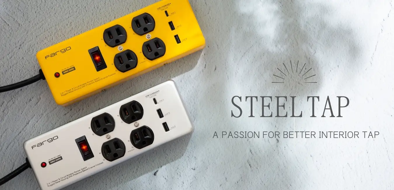 USB-C搭載の工業デザイン電源タップ『STEEL TAP』新モデル、ファーゴが特別価格で発売