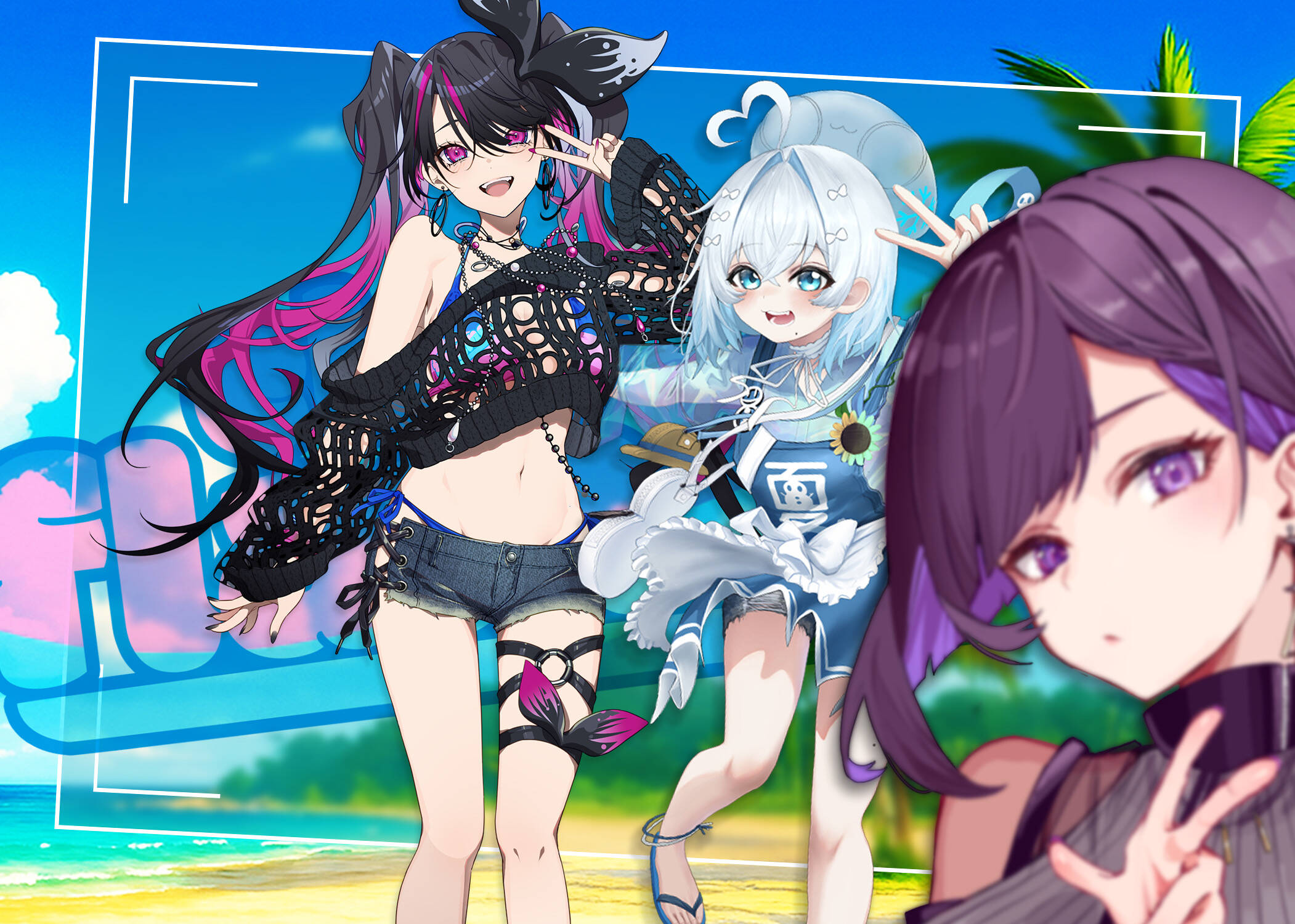 XTuberレーベル『club flamingo』一期生3人のビジュアル初公開！　合同配信や楽曲リリースも