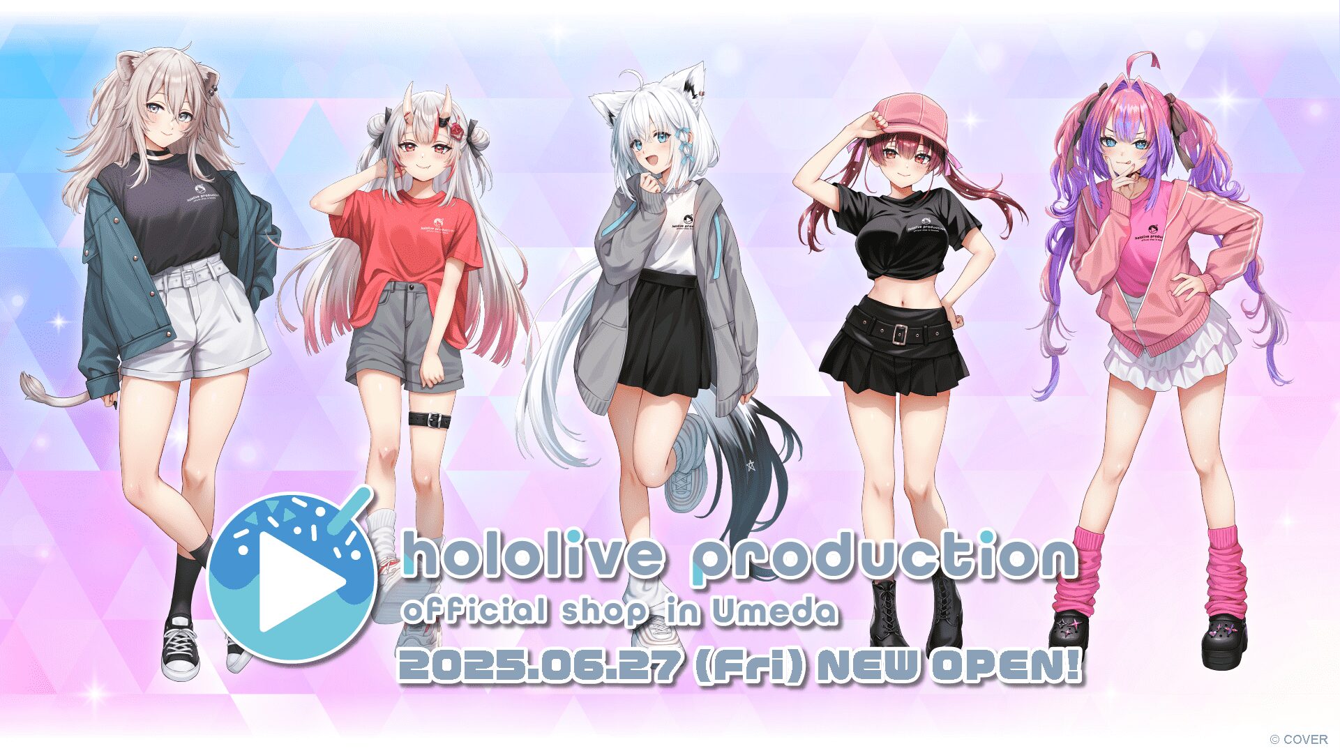ホロライブ公式ショップが関西初出店！　6月27日に大阪・梅田でオープン