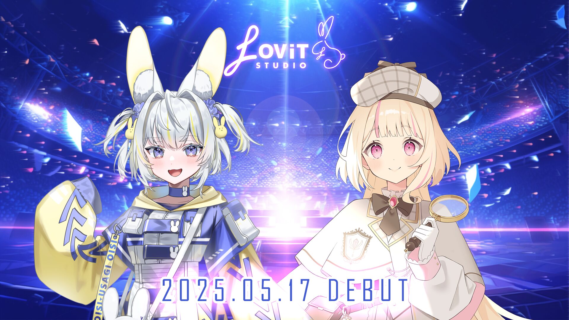 Vライバーエージェンシー『LOViT STUDIO』から、月でお餅をつくのに飽きた兎「もちっ兎ねむる」と宝石鑑定士の女の子「珊瑚咲さだめ」の2名がデビュー！