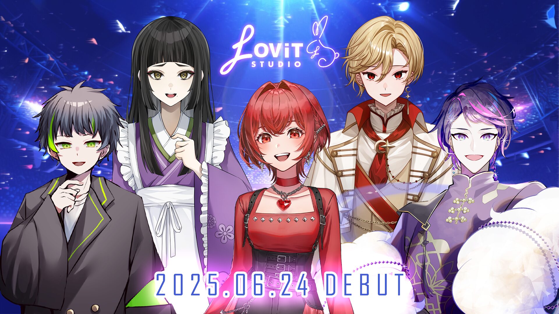 Vライバー事務所『LOViT STUDIO』、新メンバー5名が6月24日にデビュー配信