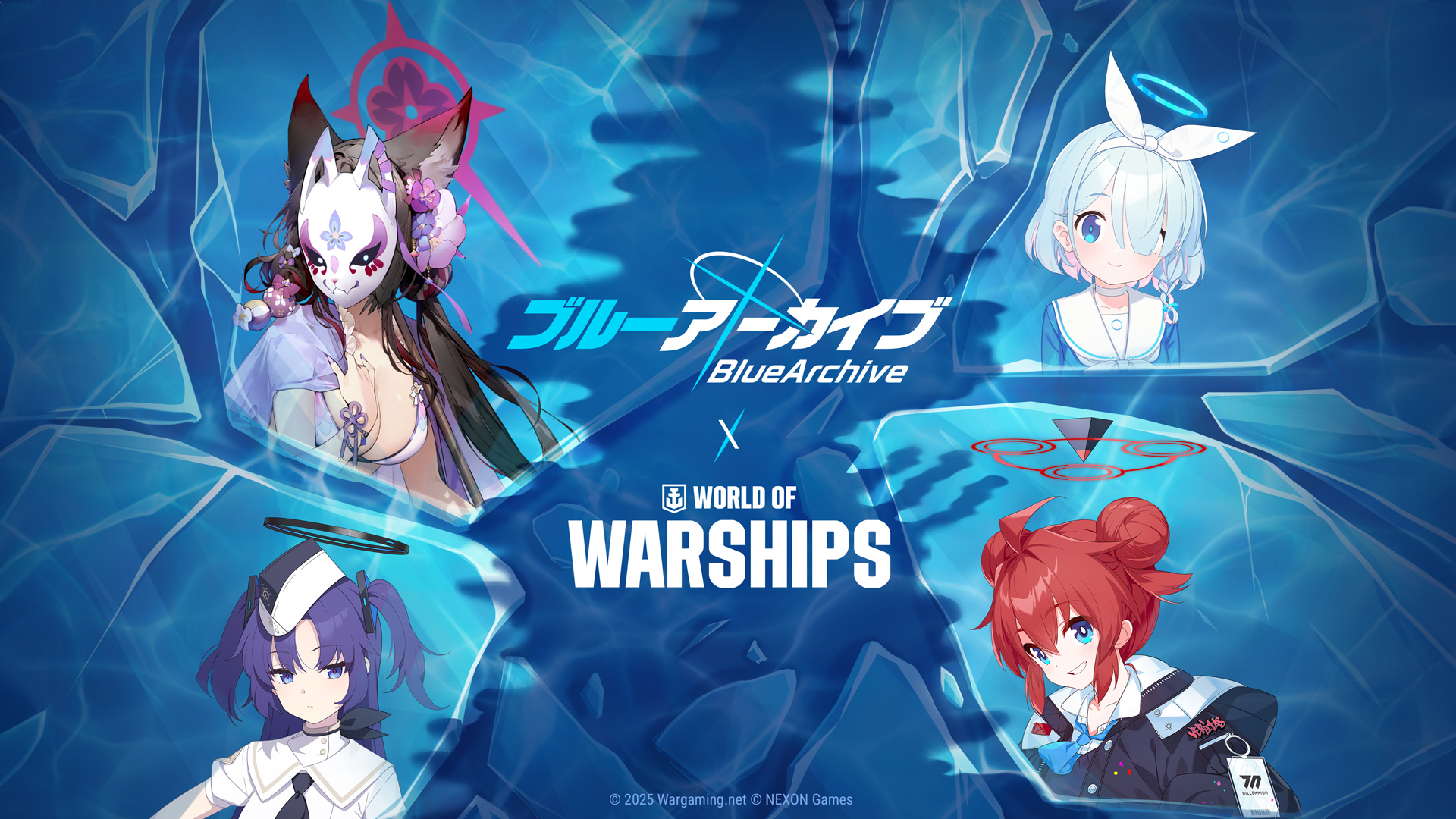 『World of Warships』と『ブルーアーカイブ』のコラボレーション第2弾が開催決定！